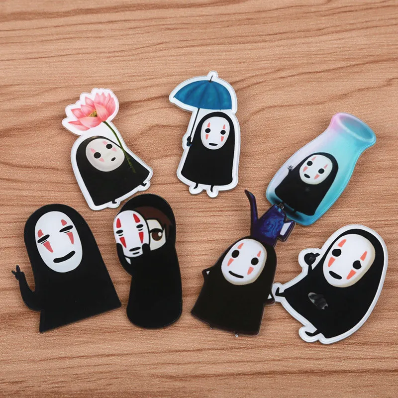 FFFPIN японская аниме брошь Мультфильм Монета без лица Мужской значок Miyazaki Hayao Spirited