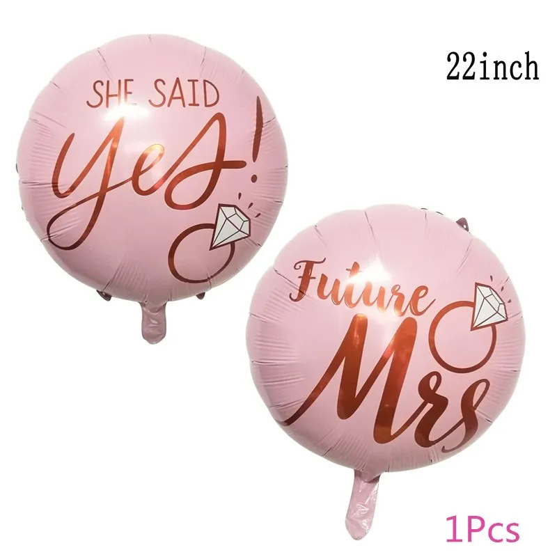 1Pcs Chicinlife Невеста To Be тема фольги шар кекс Топпер кушак девичник вечерние кольцо с бриллиантами фольги шар Соломы свадебные принадлежности - Color: 1Pcs