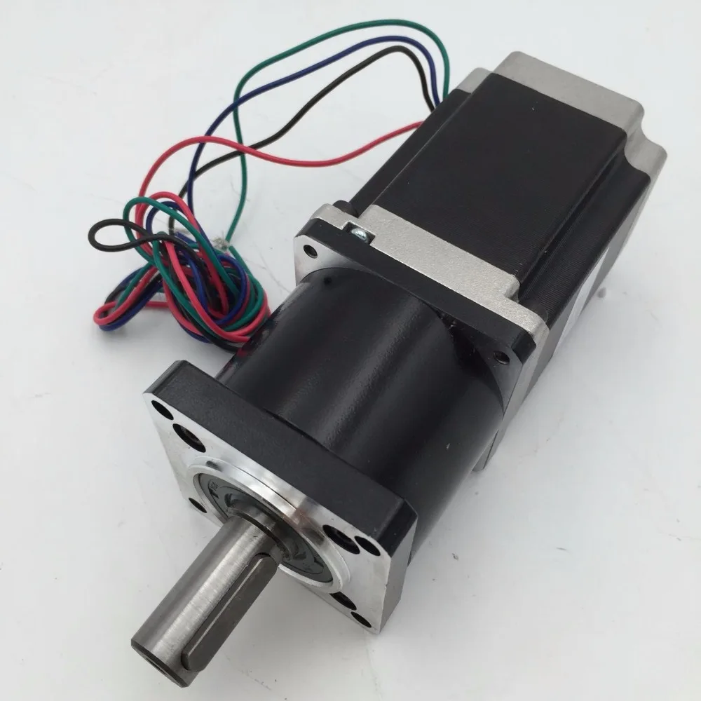 Nema23 Планетарная коробка передач соотношение 50: 1 L56mm шаговый двигатель 55Nm 3A 4