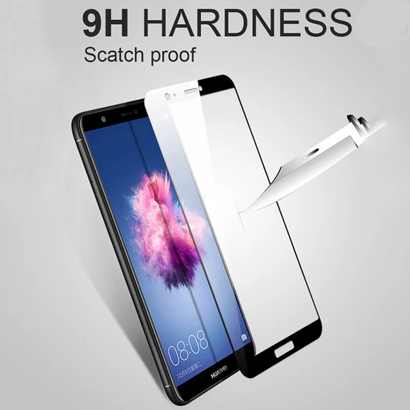 Защитное стекло закаленное 9H для Huawei P Smart две SIM карты|Защитные стёкла и плёнки