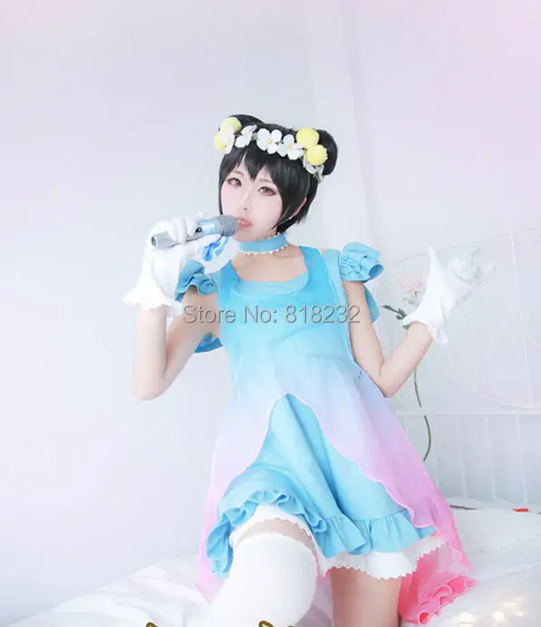 Шифоновая футболка с надписью Love Live Yume no Tobira Dreams Gate Nico Yazawa Униформа наряд аниме
