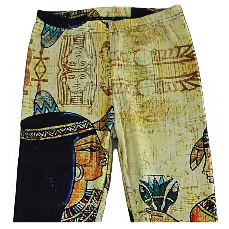 

CUHAKCI Digital Printed Sexy Leggings Women Cleopatra Push Up Pants Egypt Pharaoh Pattern Fitness Leggins
