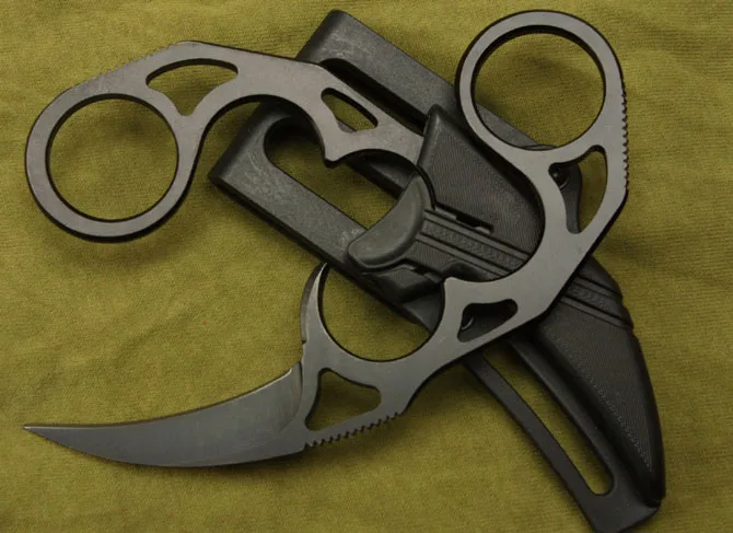 Нежный Hollow Тактический Коготь Нож Исправлена Охотничий Кемпинг Фиксированным