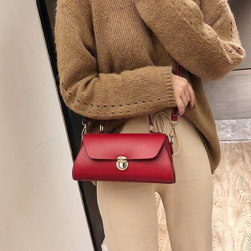 red BXX Sac/ модные роскошные сумки женские дизайнерские Простые ретро маленькие квадратные сумки джокер сумка через плечо ZD289 - Цвет: red