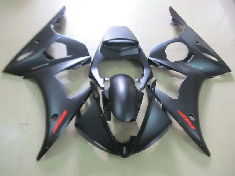 Мотоцикл обтекатель комплект для YAMAHA YZFR6 05 YZF R6 2005 YZF600 yzfr6 Новый матовый черный ABS