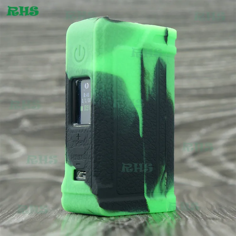 black green 5 шт. наиболее популярных элементов пара Starter Наборы Lost Vape паранормальные ДНК 75C поле Mod силиконовый чехол - Цвет: black green