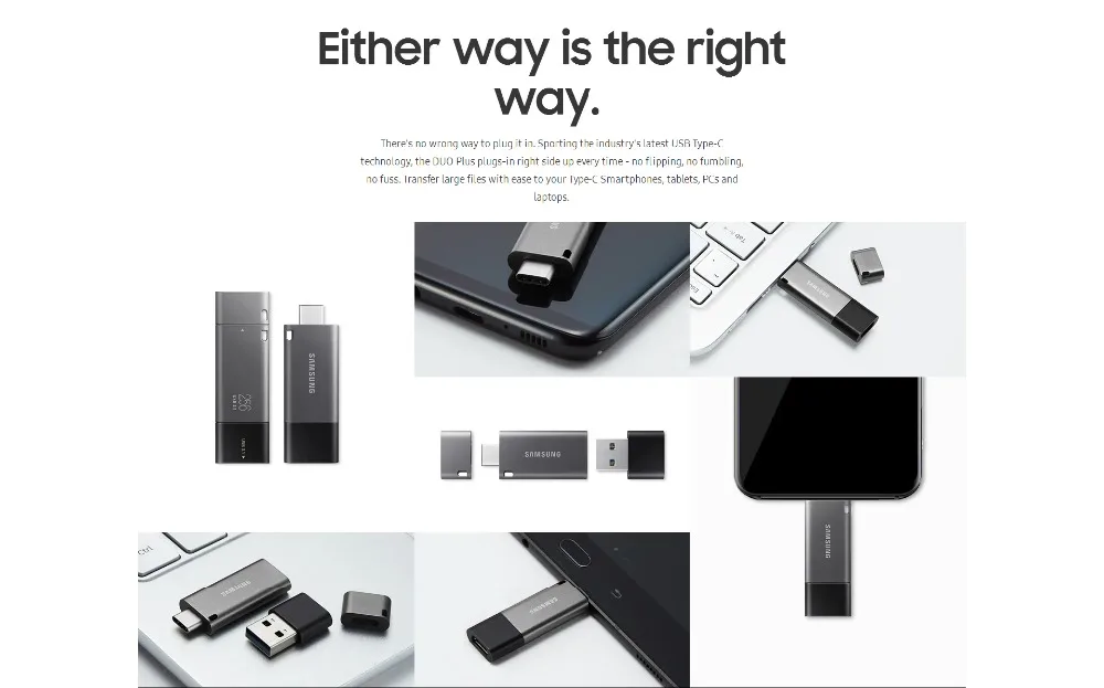 Samsung 3,1 Usb флеш-накопитель usb type C 200M300M/S 256 ГБ 128 Гб 64 ГБ 32 ГБ Тип C Флешка карта памяти смартфон планшетный компьютер