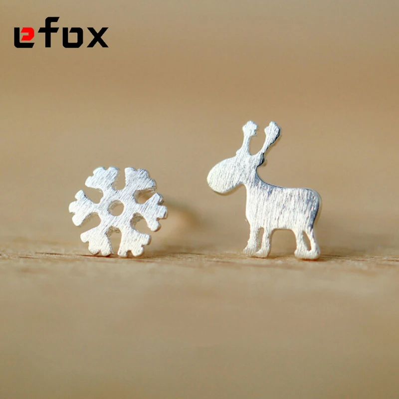 19 стилей модная серебряная серьга рождественский стиль серьги пусеты в виде