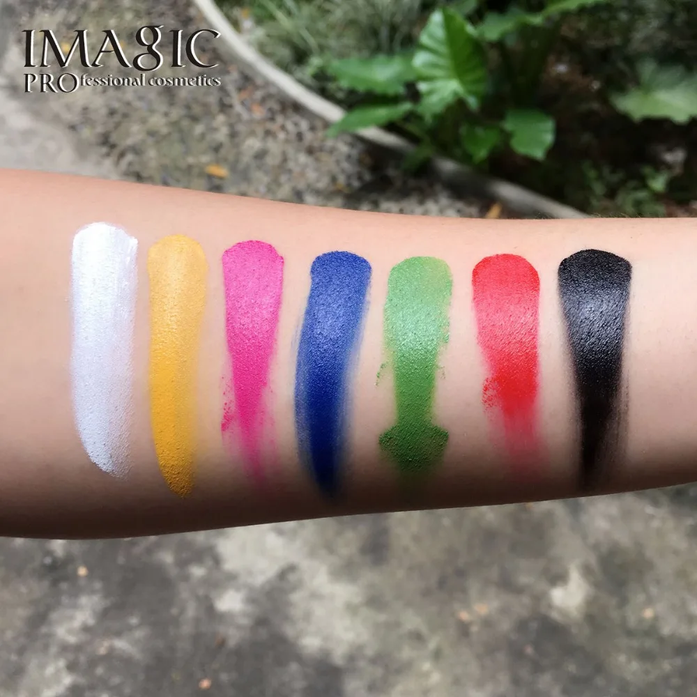 IMAGIC краска для тела и лица Хэллоуин вечеринка яркий цвет безопасный 7 цветов s