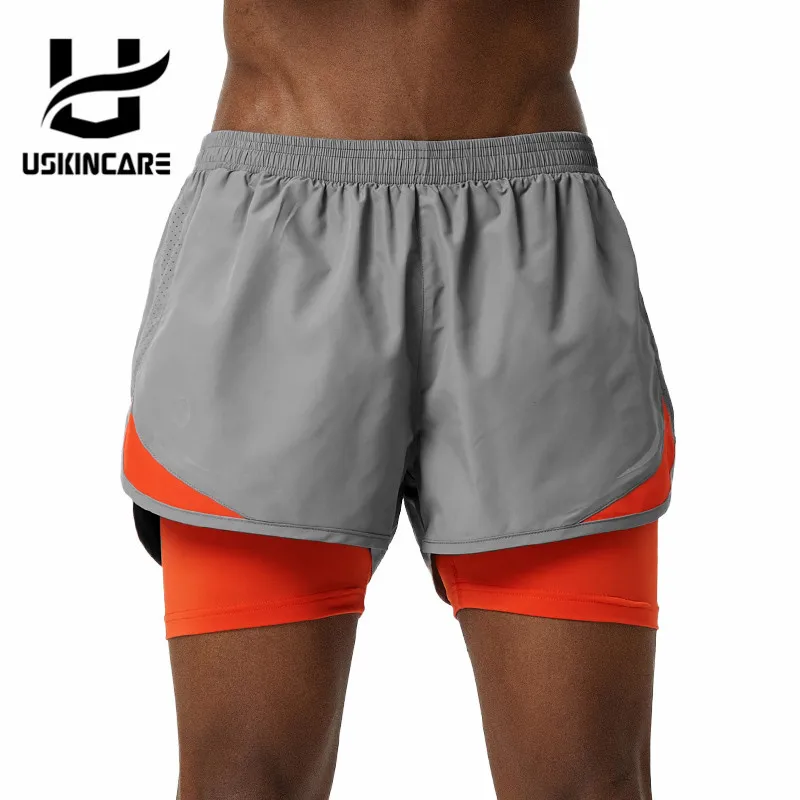 Uskincare Sports Shorts For Men Running Summer Loose Short Pants Breathable Quick Dry Fitness Gym Homme | Спорт и развлечения