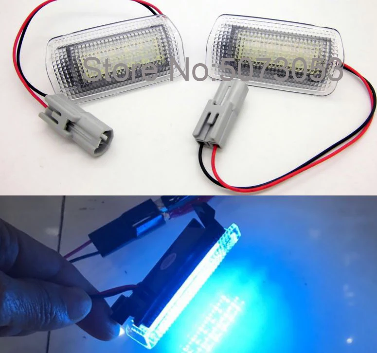 2 шт. светодиодный любезно дверь welcomelight ксеноновая лампа для Toyota Avalon Prius Reiz Tundra VENZA