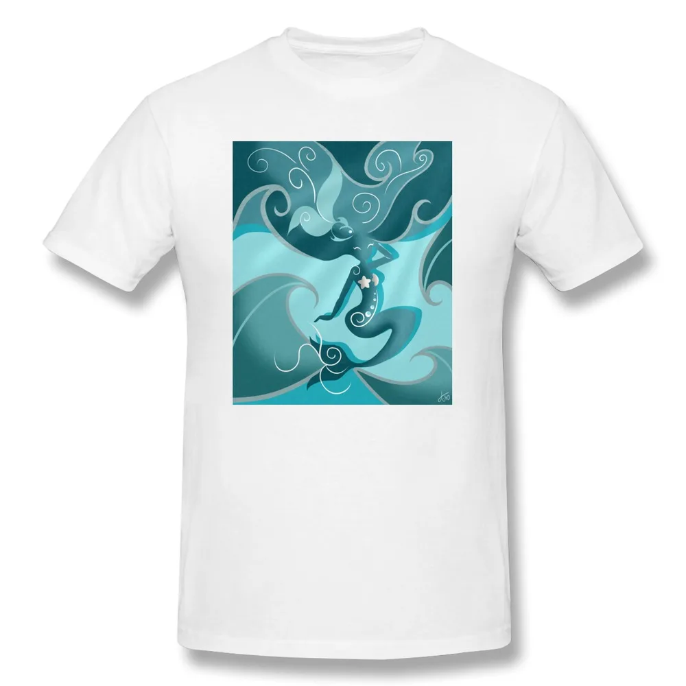 Tshirt Mans Short Sleeve Blue Mermaid Customize Men T Shirts 2014 Original | Мужская одежда
