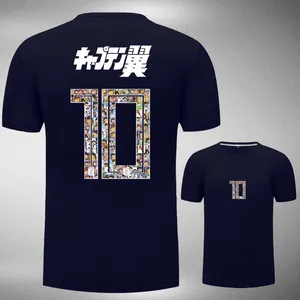 Мужская футболка с короткими рукавами Captain Tsubasa No.10 Tsubasa Ozora японский принт