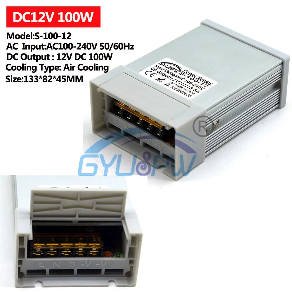 Непромокаемые Трансформаторы освещения DC12V DC24V 48 Вт 60 Вт 72 Вт 100 Вт 120 Вт 150 Вт 180 Вт 200 Вт 250 Вт 300 Вт 350 Вт 360 Вт 400 Вт 12 В 24 в источник питания