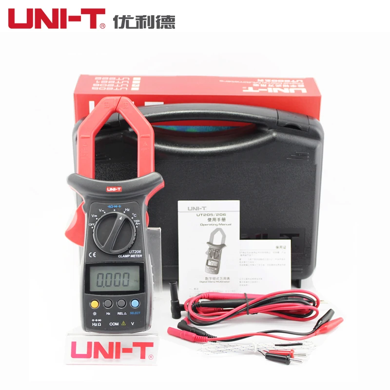 

UNI-T UT205A UT206A Auto Range AC DC Digital Current clamp