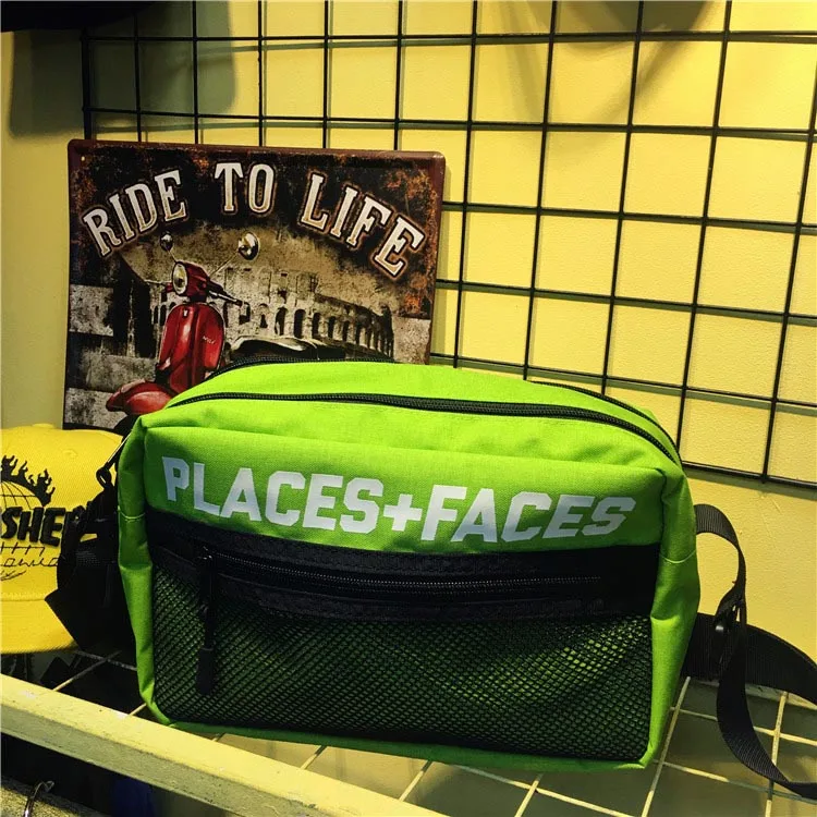 Футболка Places + Faces для мужчин и женщин уличная одежда скейтборд Face Package оранжевые