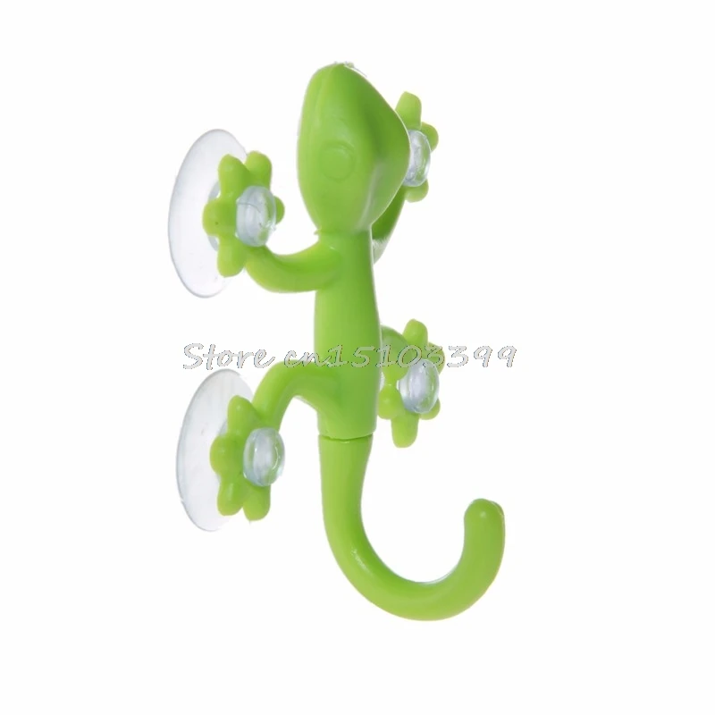 Gecko мощный пластиковый крючок с четырьмя присосками настенная вешалка украшение