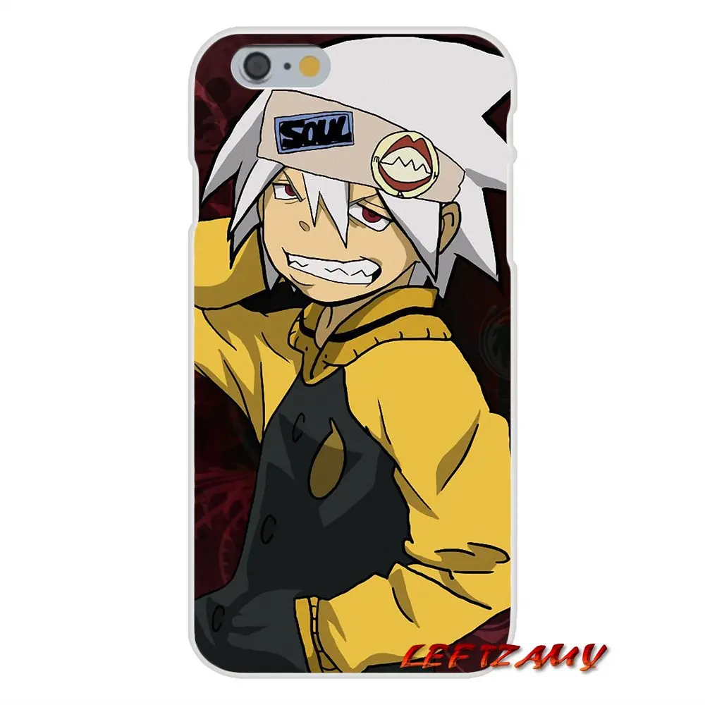 С принтами персонажей из мультфильмов и Soul Eater Логотип мягкий прозрачный кожаный