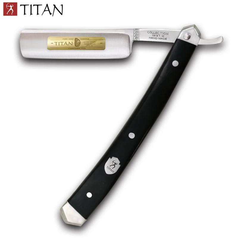 Titan прямая бритва с деревянной ручкой ручной работы из нержавеющей стали - Цвет: BGL2