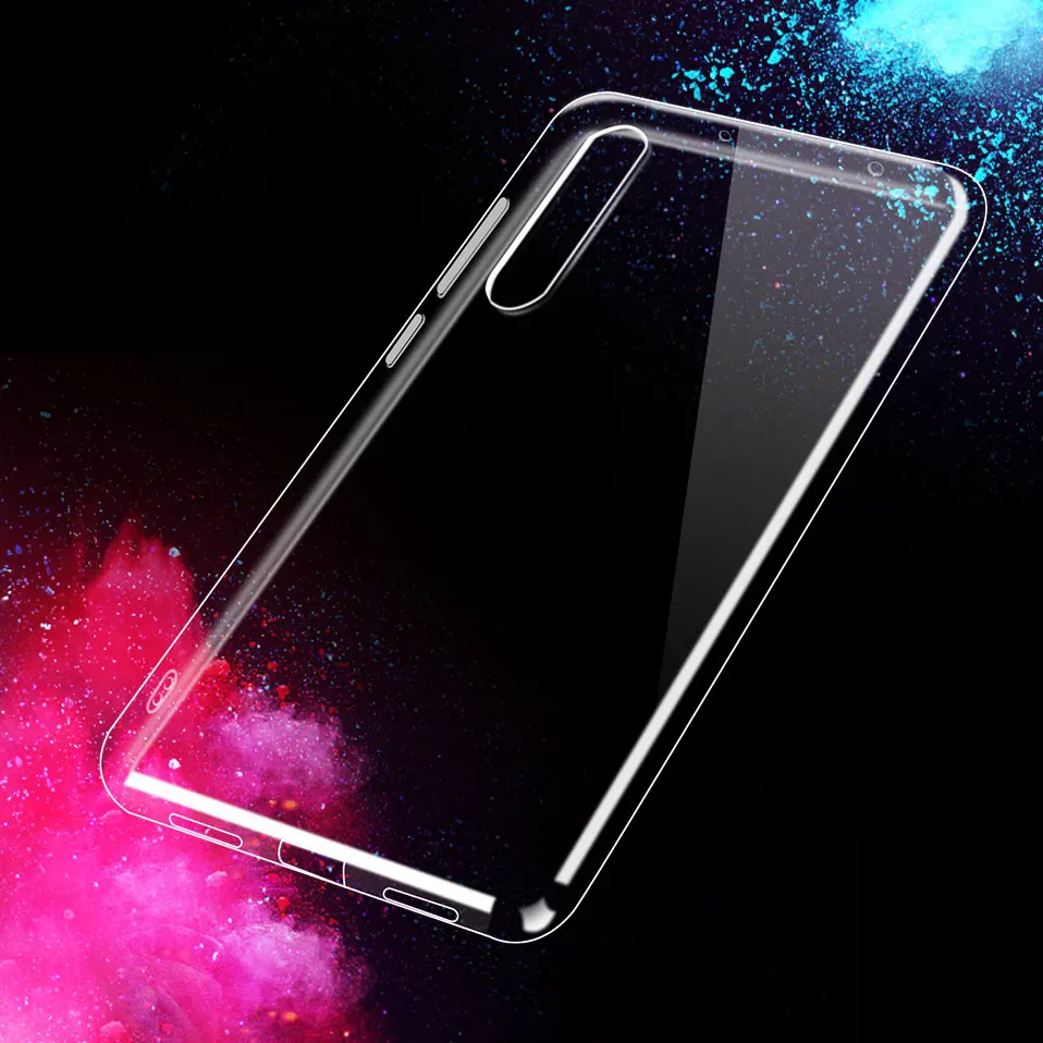 Ультратонкий чехол из ТПУ для телефона HUAWEI P20 LITE для P9 Lite, с защитой от ударов, прозрачные силиконовые крышки.