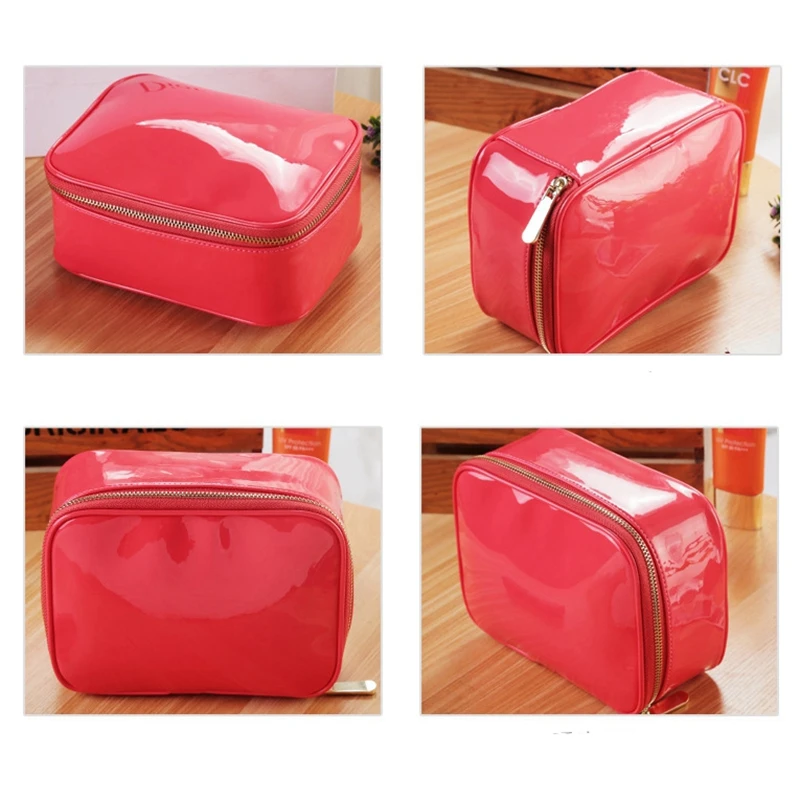 Горячая распродажа женской прозрачной сумки для путешествий Jelly Color Clutch Bag Lady PU Leather хранения вещей, косметической сумки для мытья для женщин A110.