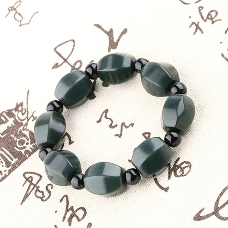 Высокое качество китайские HETIAN Jades (Qing Jades) и опалы бусины из нефрита браслеты для