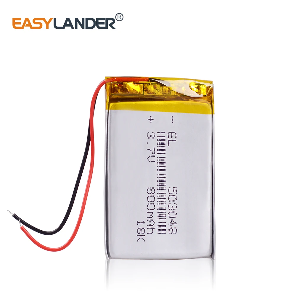 Перезаряжаемые 503048 800 mAh литий ионная Батарея 3 7 V Вольт полимерный po фары фара