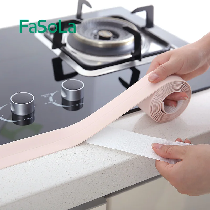 FaSoLa Kitchen Tape Corner Line Stickers Modern PVC Waterproof Moisture Mildew Window Sticker Protection Bumper Strips | Дом и сад