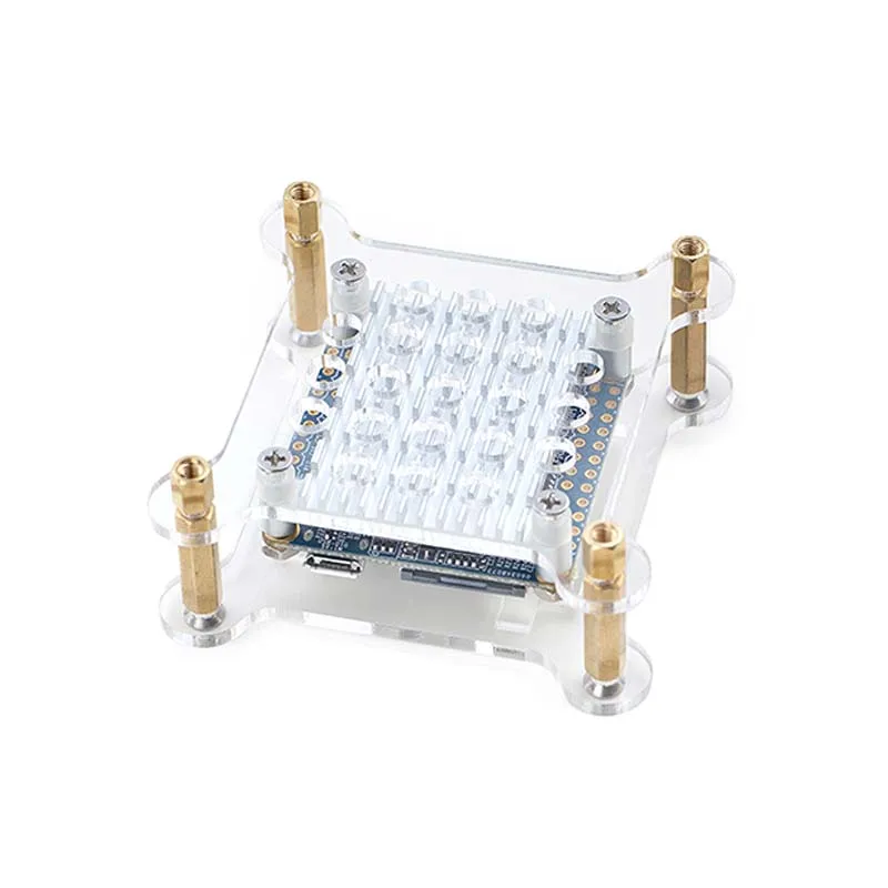 Прозрачный акриловый корпус с гайками для винтов колоннами подходит NanoPi NEO/NEO2/NEO