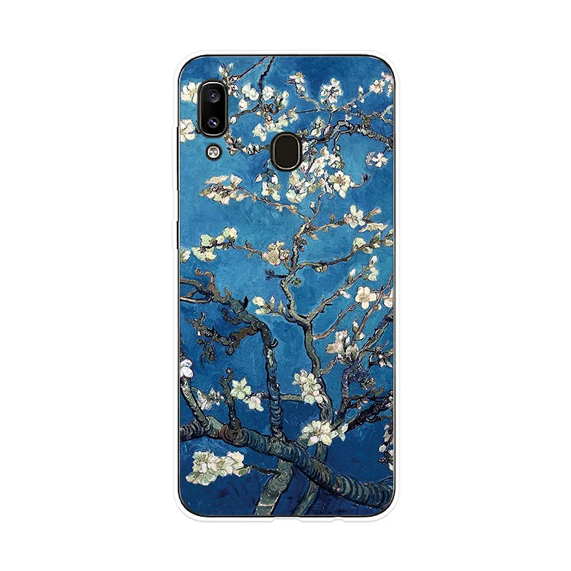 Силиконовый чехол с цветами для Sumsung Galaxy A10 A20 A20E A30 A40 A50 A60 A70 A80 телефона M10 M20 M30 |