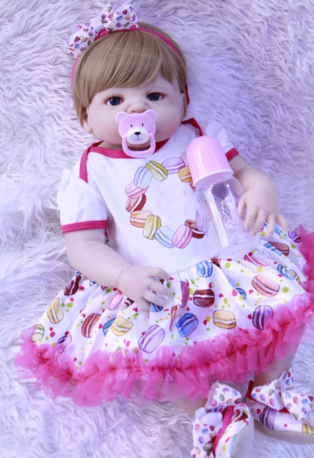 Полностью силиконовые куклы Reborn 23 &quot57 см victoria girl bebe princess reborn bonecas детские игрушки