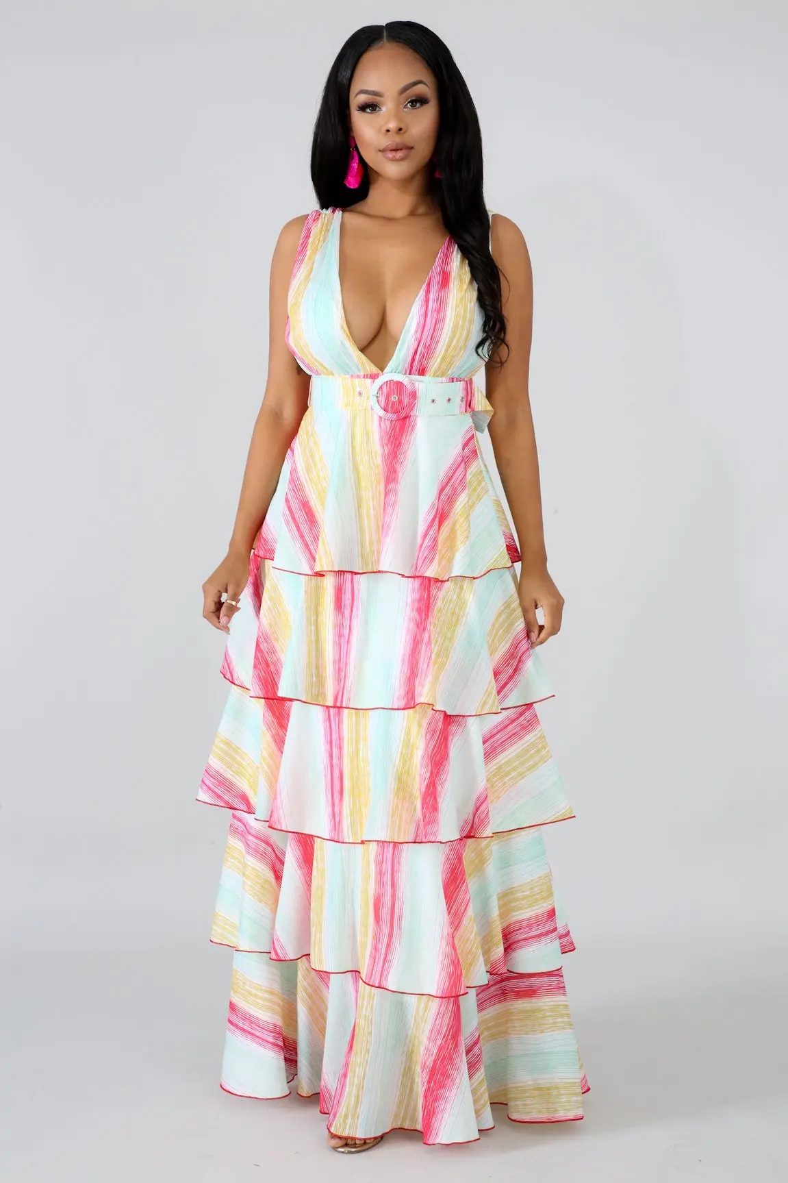 Fashion V Neck Boho Maxi Woman Dress Sleeveless Spaghetti Strap Vintage Beach Dresses Office Lady Party Vestido | Женская одежда
