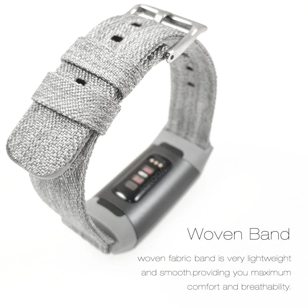 YOOSIDE тканый холщовый спортивный ремешок для Fitbit Charge 3/Charge 3 SE заменить Мужские t фитнес умные браслеты для женщин и мужчин