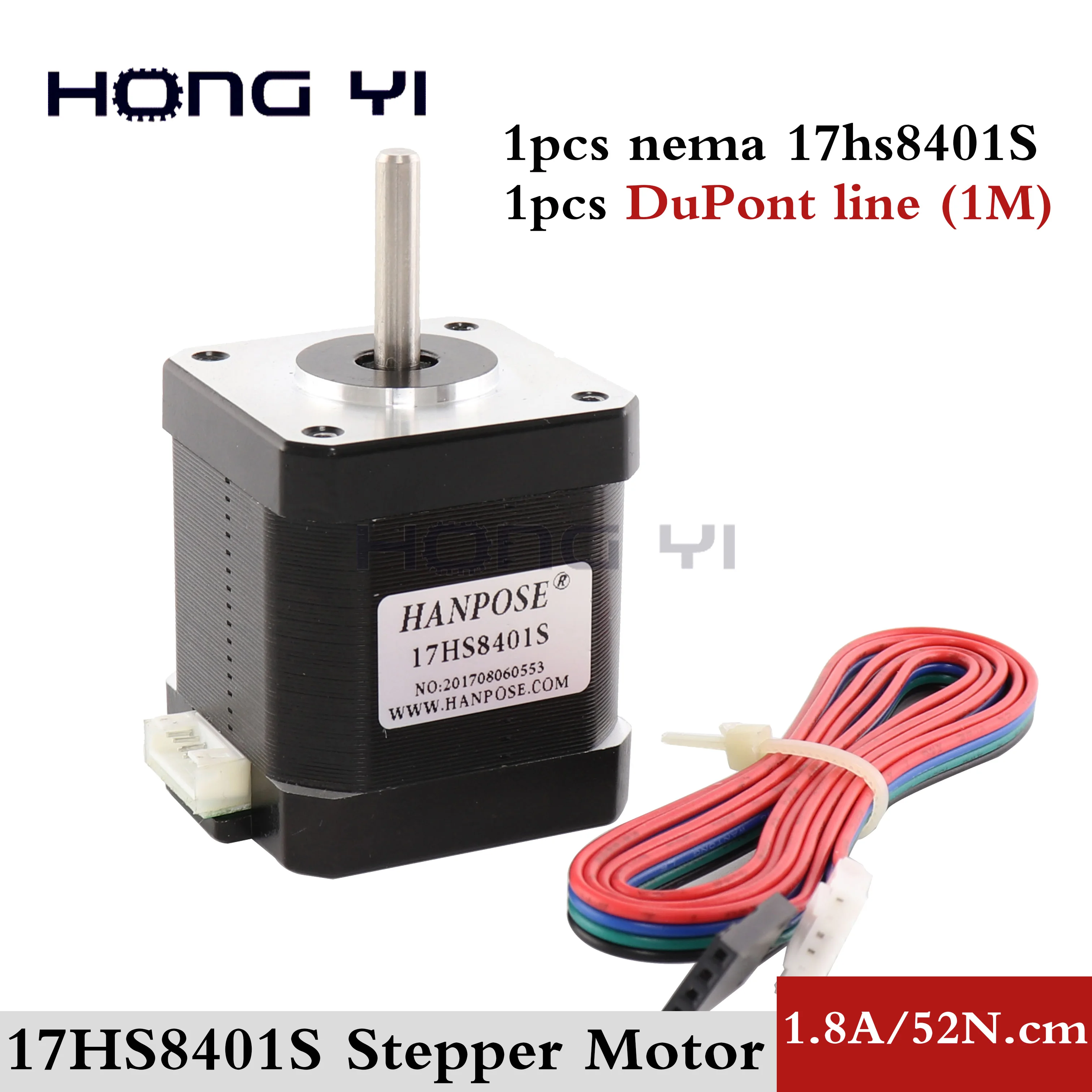 Электродвигатель шаговый 4 lead Nema17 48 мм/78Oz in/1.8a мотор 1 7 а 17HS8401S D для 3D принтера с
