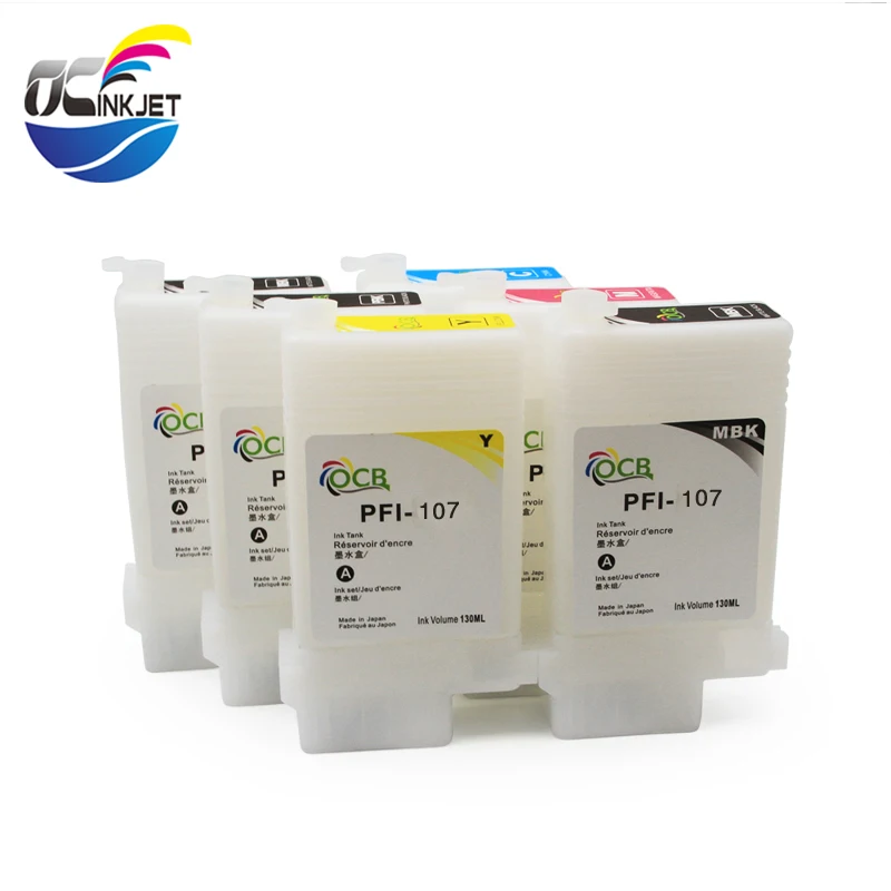 OCINKJET 130 мл пустой картридж для чернил Canon PFI-107 подходит IPF-670 IPF-680 IPF-685 IPF 770 |