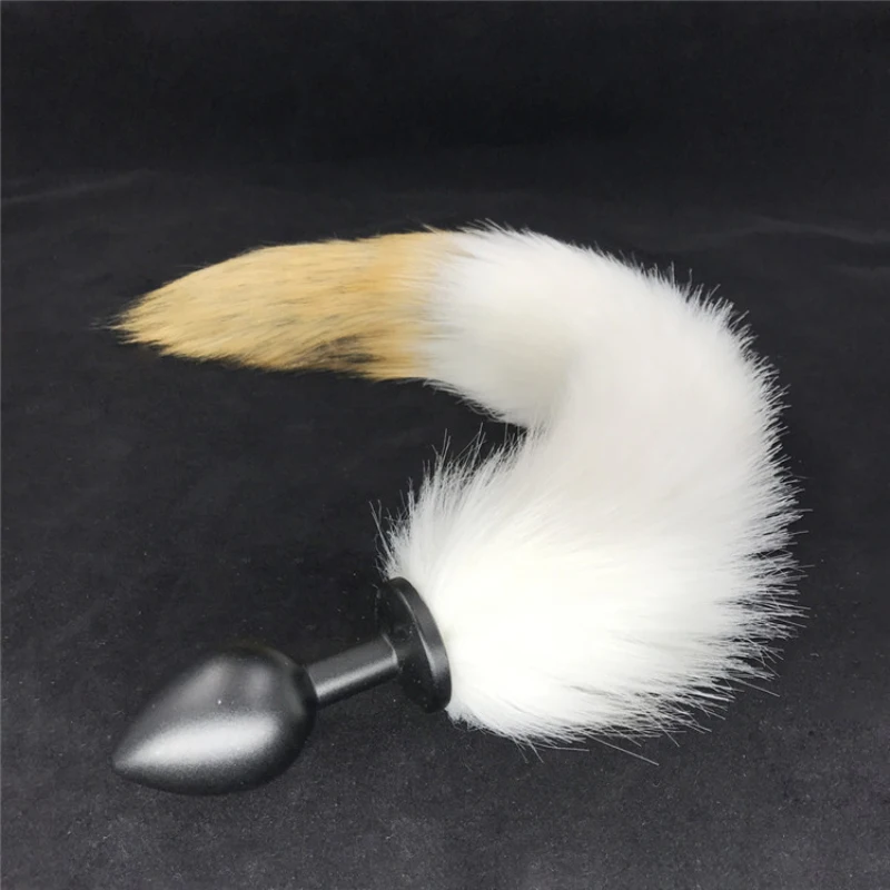 Anal Plug Fox Tail Butt Artificial Animal Metal Stopper Flirting Adult Games Sex Toys for Women H8-91D | Красота и здоровье