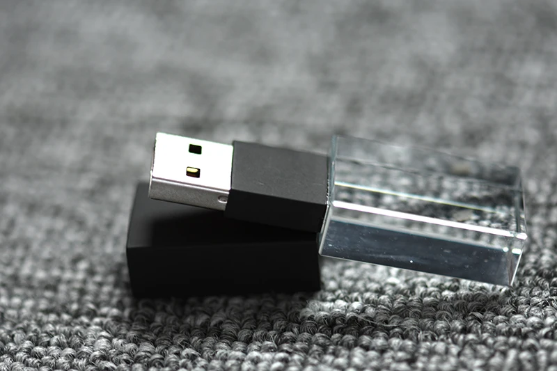 SHANDIAN Кристальный usb палочки 3D Распечатать собственный логотип 4 Гб 16GGB флеш-накопитель USB 32 GB 64 GB прозрачное стекло(за 10 шт логотип
