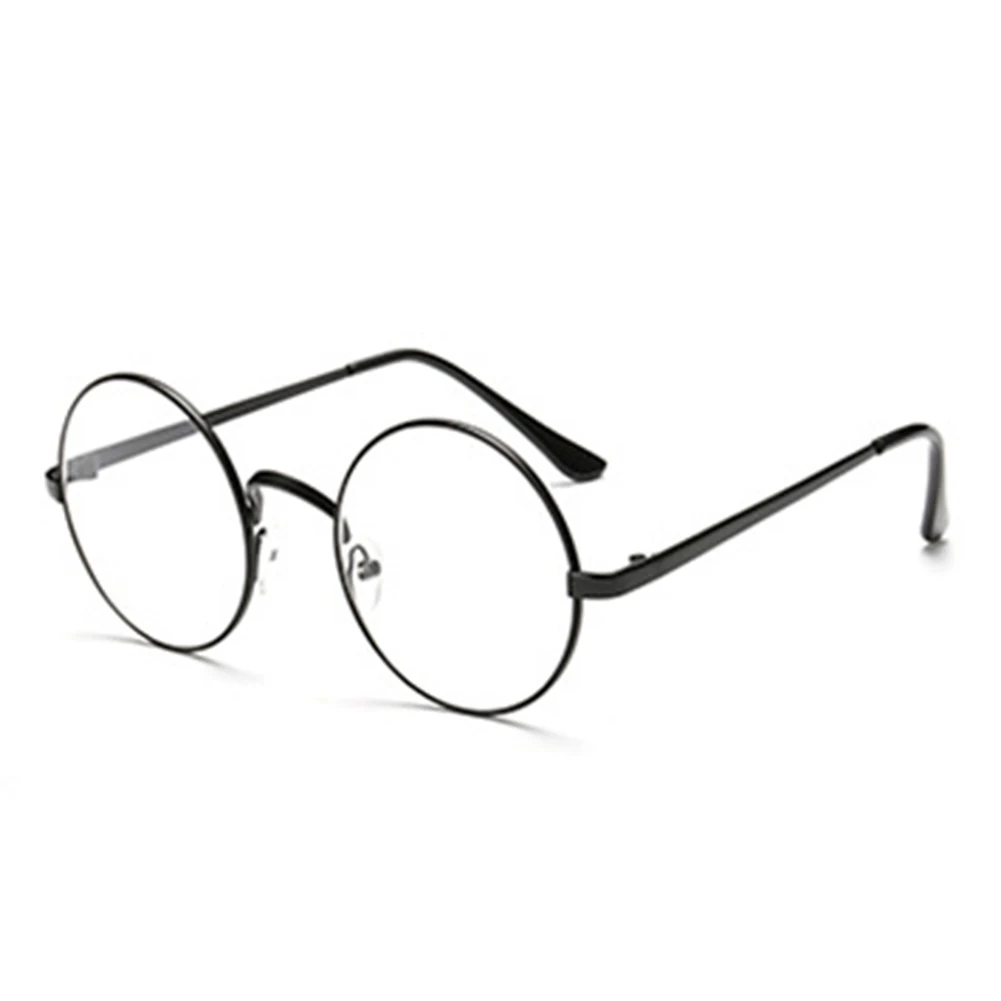 Женские Мужские очки ретро негабаритные корейские круглые модные унисекс