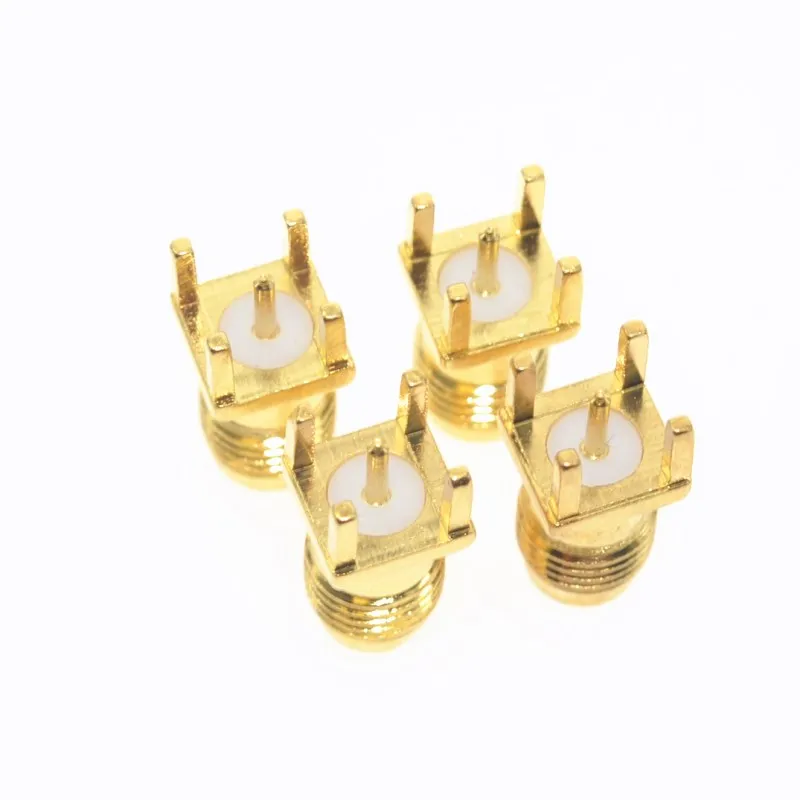 SUQ Горячий Конец Launch PCB Mount SMA Гнездовой разъем прямой RF адаптера антенна 5 шт|sma