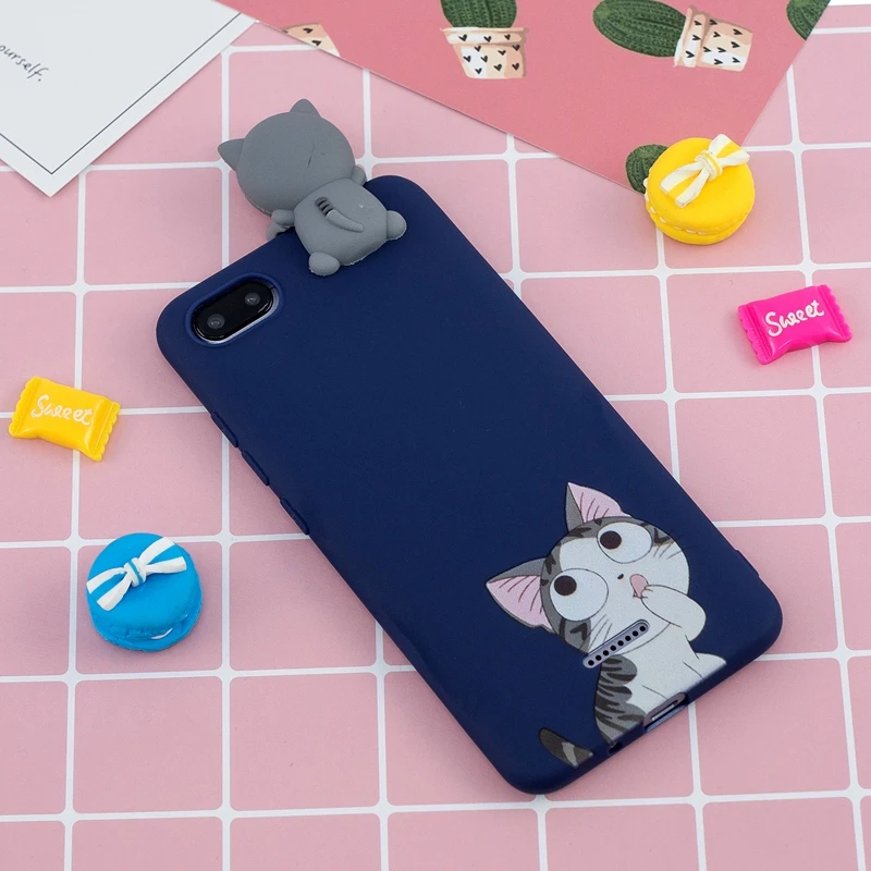 Soft TPU Cartoon Case For Xiaomi Redmi 6A Silicone 3D Doll Toys Candy Cover |