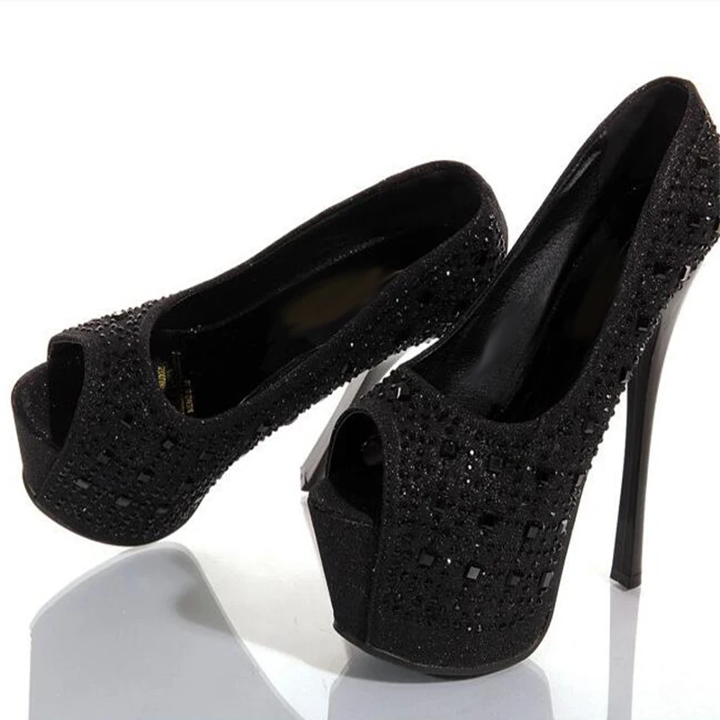 Сандалии стразы женские на тонком высоком каблуке пикантные Босоножки с