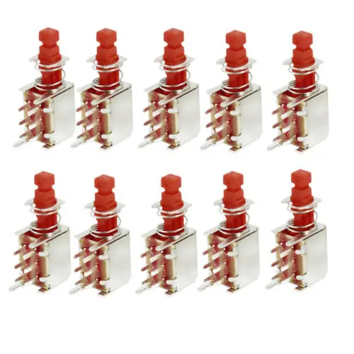 YOCOMYLY 40 шт./лот самоблокировка фиксация Uni Direction PCB кнопка переключателя DPDT 6