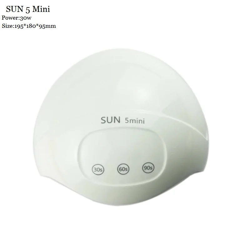 Мини-Сушилка для ногтей SUN 5 30/24 Вт светодиодная УФ-лампа с автоматическим
