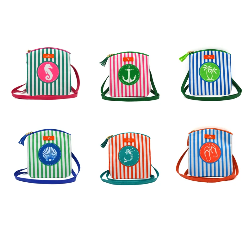 

BONAMIE Bohemian Beach Messenger Bag For Women Girl Female Crossboday Bag With Tassel Stripe Shell Pattern Shoulder Bag Fashion