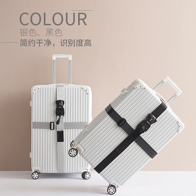 

Suitcase lock binding belt cross packing belt pull bar box travel box customs TSA consignment binding belt
