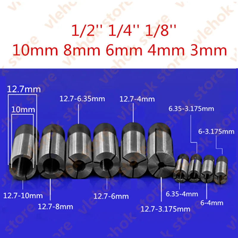 1/2 'Ƈ/4'' 1/8 'ཆ мм 8 6 4 3 роутер патрон Цанга преобразователь трансферный