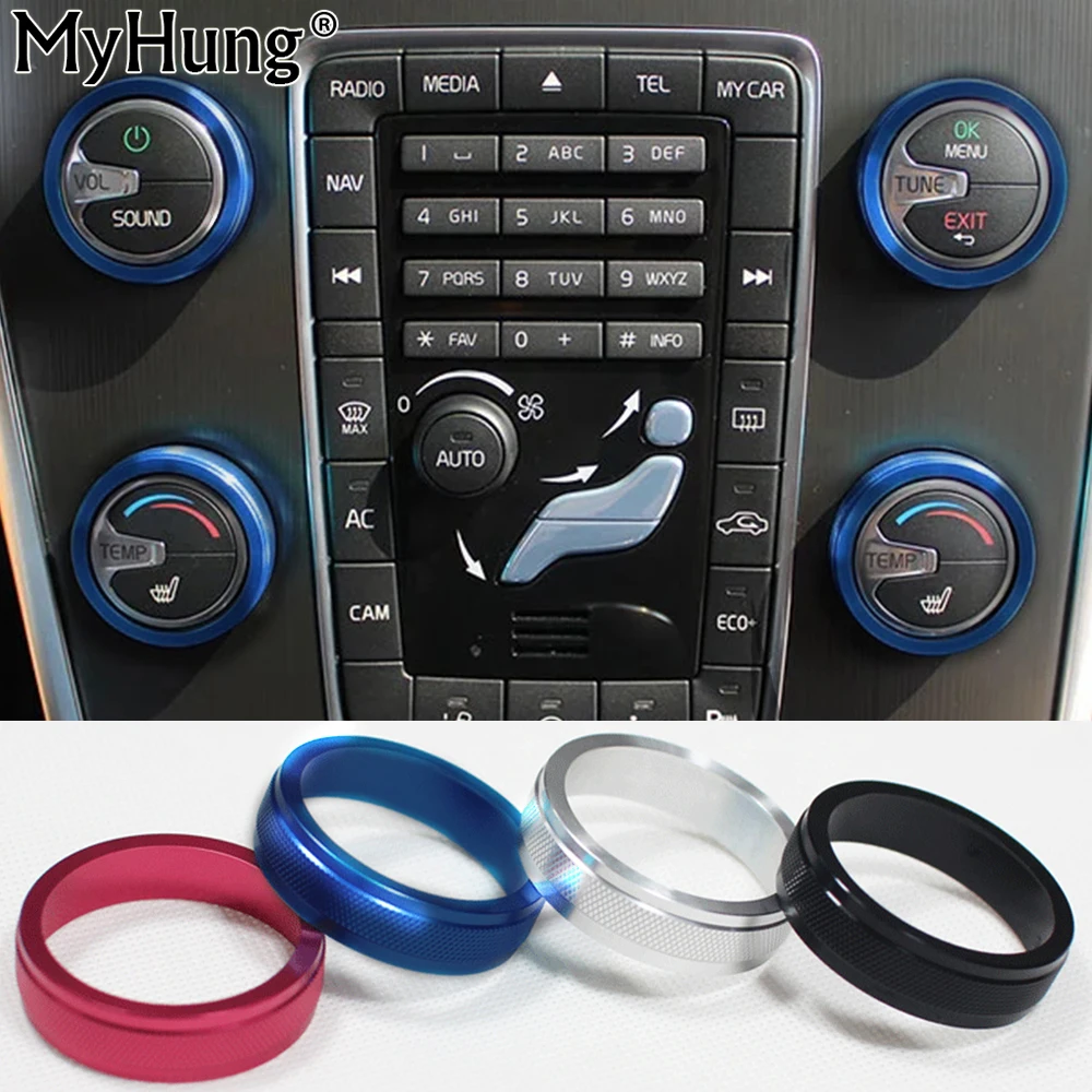 Для VOLVO S60 V60 XC60 S80 V40 S60L автомобильный Кондиционер Вращающаяся ручка переключатель