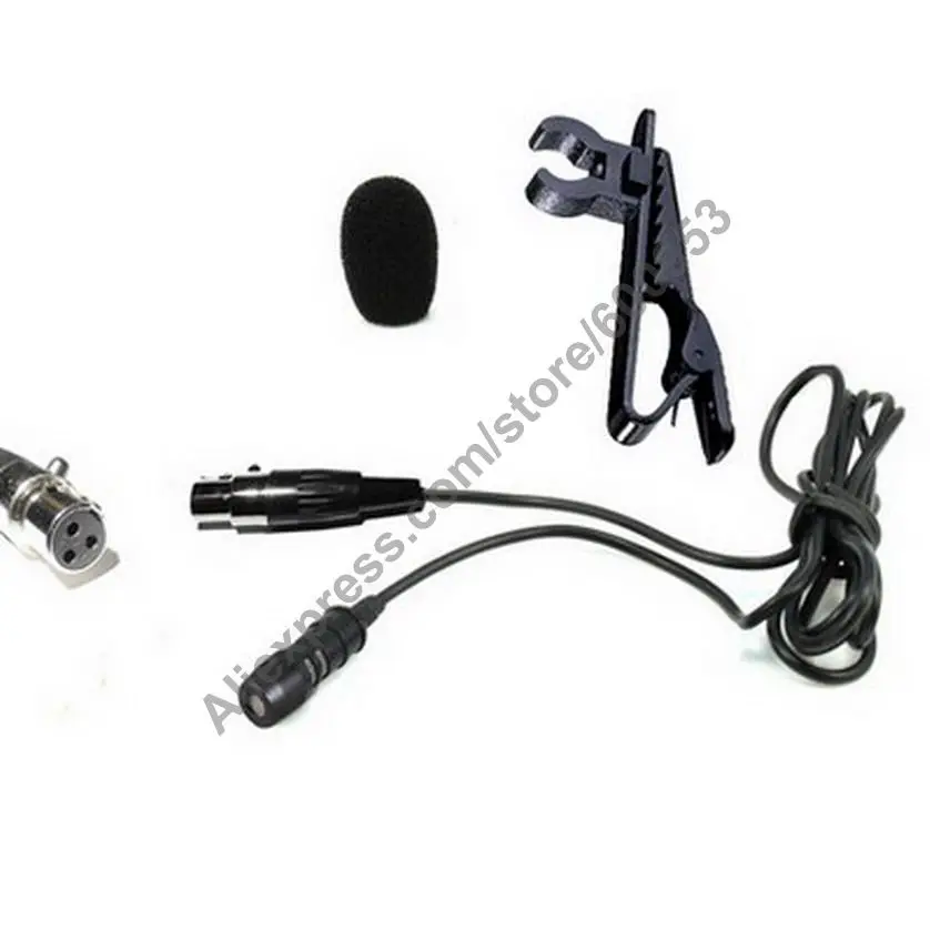 

MICWL ML16 Professional Lavalier Lapel Black Condenser Microphone for AKG Samson Gemini Wireless Transmitter XLR 3Pin Mini
