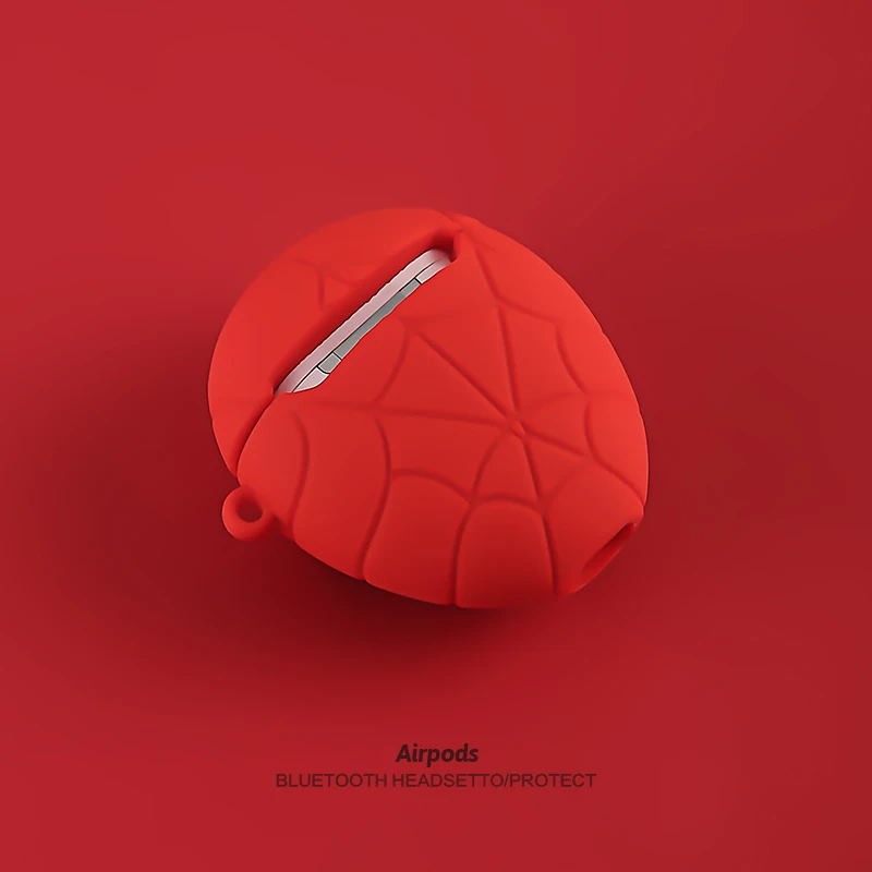 Супергерой чехол для Apple Airpods 2 Человек-паук чехол 3D милый беспроводной Bluetooth покрытие для наушников зарядная коробка аксессуары