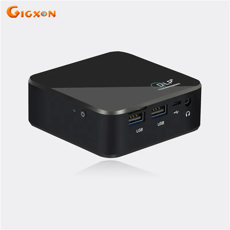 Gigxon G05 DLP WiFi Bluetooth 120 люмен Мини Проектор E05 СВЕТОДИОДНЫЙ Карманный Quad core Android Смарт